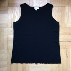 Coldwater Creek Black knit tank top size 16 or XL